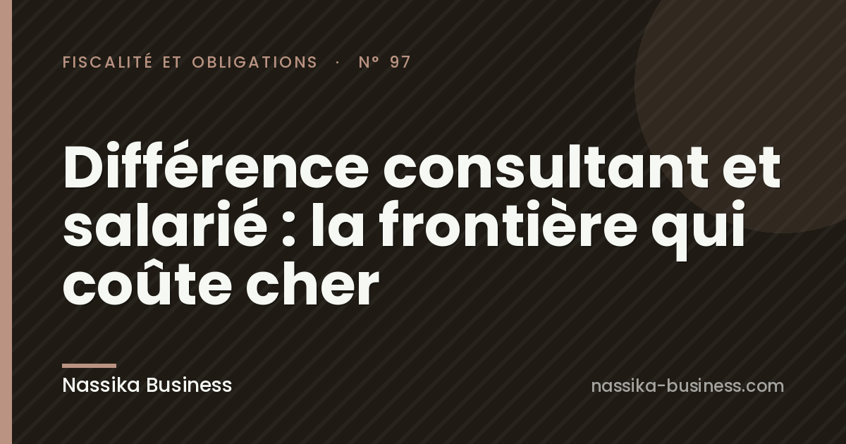 Différence consultant et salarié : la frontière qui coûte cher