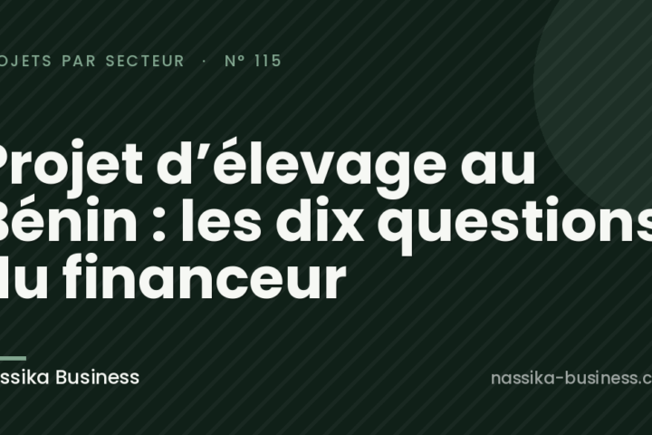 Projet d’élevage au Bénin : les dix questions du financeur