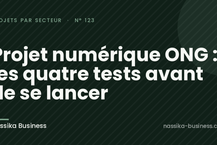 Projet numérique ONG : les quatre tests avant de se lancer